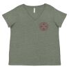 Curvy Collection Women's Fine Jersey V-Neck Tee Thumbnail