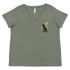 Curvy Collection Women's Fine Jersey V-Neck Tee Thumbnail