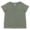 Curvy Collection Women's Fine Jersey V-Neck Tee Thumbnail