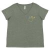 Curvy Collection Women's Fine Jersey V-Neck Tee Thumbnail