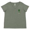Curvy Collection Women's Fine Jersey V-Neck Tee Thumbnail