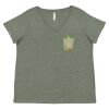 Curvy Collection Women's Fine Jersey V-Neck Tee Thumbnail