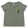 Curvy Collection Women's Fine Jersey V-Neck Tee Thumbnail