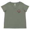 Curvy Collection Women's Fine Jersey V-Neck Tee Thumbnail