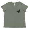 Curvy Collection Women's Fine Jersey V-Neck Tee Thumbnail