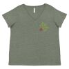 Curvy Collection Women's Fine Jersey V-Neck Tee Thumbnail
