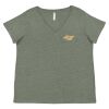 Curvy Collection Women's Fine Jersey V-Neck Tee Thumbnail