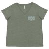 Curvy Collection Women's Fine Jersey V-Neck Tee Thumbnail
