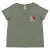 Curvy Collection Women's Fine Jersey V-Neck Tee Thumbnail