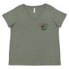 Curvy Collection Women's Fine Jersey V-Neck Tee Thumbnail