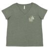 Curvy Collection Women's Fine Jersey V-Neck Tee Thumbnail