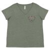 Curvy Collection Women's Fine Jersey V-Neck Tee Thumbnail