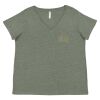 Curvy Collection Women's Fine Jersey V-Neck Tee Thumbnail
