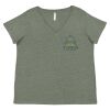 Curvy Collection Women's Fine Jersey V-Neck Tee Thumbnail