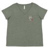 Curvy Collection Women's Fine Jersey V-Neck Tee Thumbnail