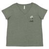 Curvy Collection Women's Fine Jersey V-Neck Tee Thumbnail