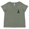 Curvy Collection Women's Fine Jersey V-Neck Tee Thumbnail