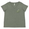 Curvy Collection Women's Fine Jersey V-Neck Tee Thumbnail