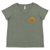 Curvy Collection Women's Fine Jersey V-Neck Tee Thumbnail