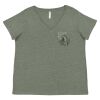 Curvy Collection Women's Fine Jersey V-Neck Tee Thumbnail