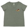 Curvy Collection Women's Fine Jersey V-Neck Tee Thumbnail