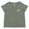 Curvy Collection Women's Fine Jersey V-Neck Tee Thumbnail