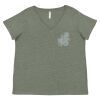 Curvy Collection Women's Fine Jersey V-Neck Tee Thumbnail