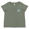 Curvy Collection Women's Fine Jersey V-Neck Tee Thumbnail