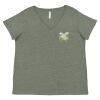 Curvy Collection Women's Fine Jersey V-Neck Tee Thumbnail