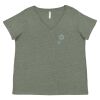 Curvy Collection Women's Fine Jersey V-Neck Tee Thumbnail