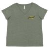Curvy Collection Women's Fine Jersey V-Neck Tee Thumbnail