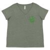 Curvy Collection Women's Fine Jersey V-Neck Tee Thumbnail