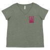 Curvy Collection Women's Fine Jersey V-Neck Tee Thumbnail