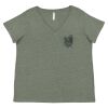 Curvy Collection Women's Fine Jersey V-Neck Tee Thumbnail