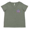 Curvy Collection Women's Fine Jersey V-Neck Tee Thumbnail