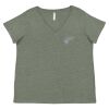 Curvy Collection Women's Fine Jersey V-Neck Tee Thumbnail