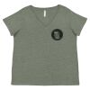 Curvy Collection Women's Fine Jersey V-Neck Tee Thumbnail