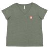 Curvy Collection Women's Fine Jersey V-Neck Tee Thumbnail