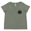 Curvy Collection Women's Fine Jersey V-Neck Tee Thumbnail