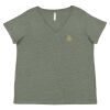 Curvy Collection Women's Fine Jersey V-Neck Tee Thumbnail