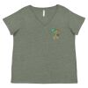 Curvy Collection Women's Fine Jersey V-Neck Tee Thumbnail