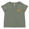 Curvy Collection Women's Fine Jersey V-Neck Tee Thumbnail
