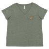 Curvy Collection Women's Fine Jersey V-Neck Tee Thumbnail