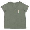 Curvy Collection Women's Fine Jersey V-Neck Tee Thumbnail