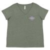 Curvy Collection Women's Fine Jersey V-Neck Tee Thumbnail