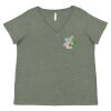 Curvy Collection Women's Fine Jersey V-Neck Tee Thumbnail