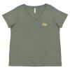 Curvy Collection Women's Fine Jersey V-Neck Tee Thumbnail