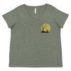 Curvy Collection Women's Fine Jersey V-Neck Tee Thumbnail