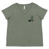Curvy Collection Women's Fine Jersey V-Neck Tee Thumbnail