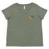 Curvy Collection Women's Fine Jersey V-Neck Tee Thumbnail